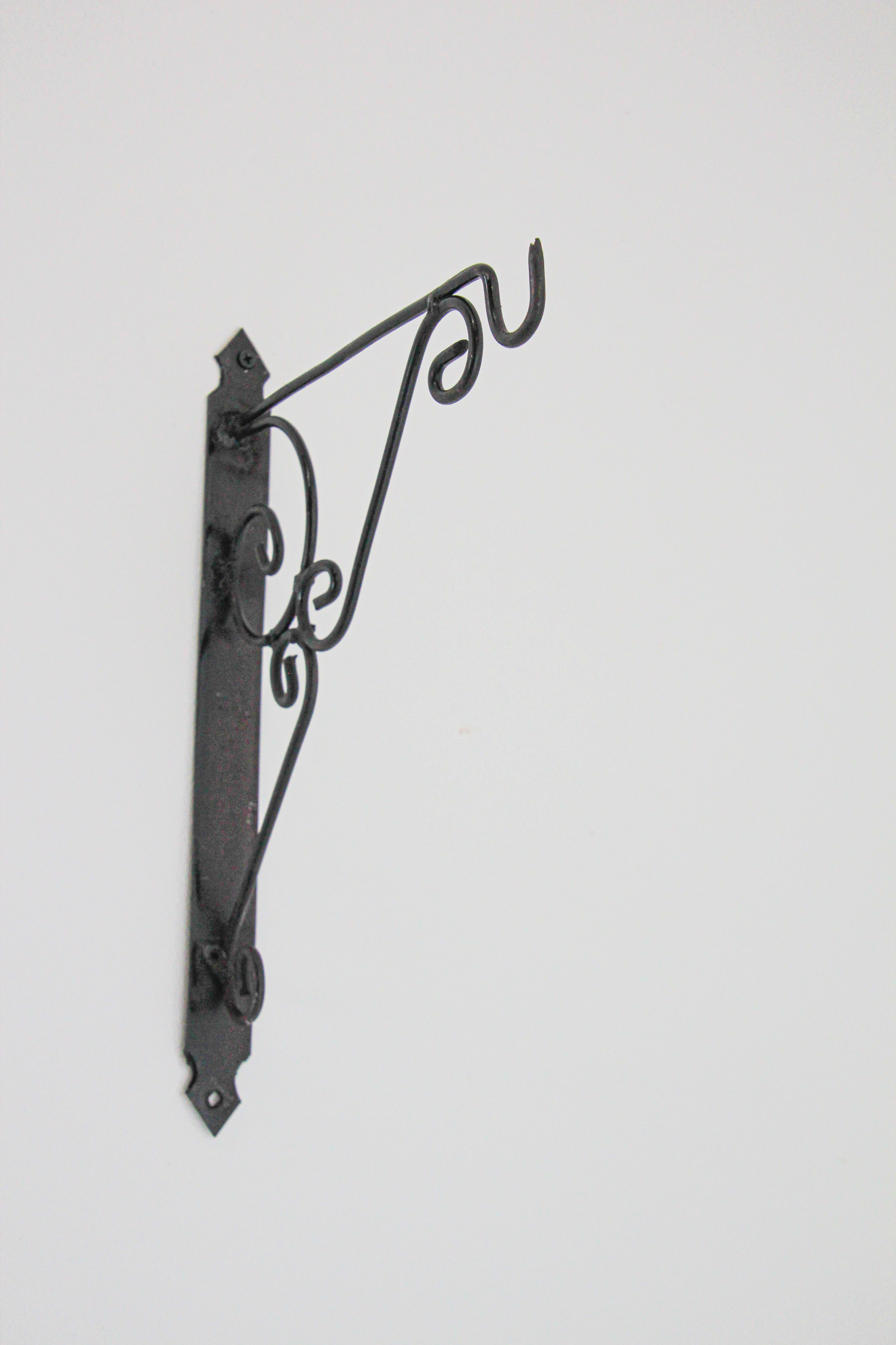 Moorish Wall Mounted Iron Bracket for Lanterns or Signs For Sale