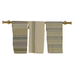 Wall Mounted Large Range or Kitchen Rail, Solid Brass