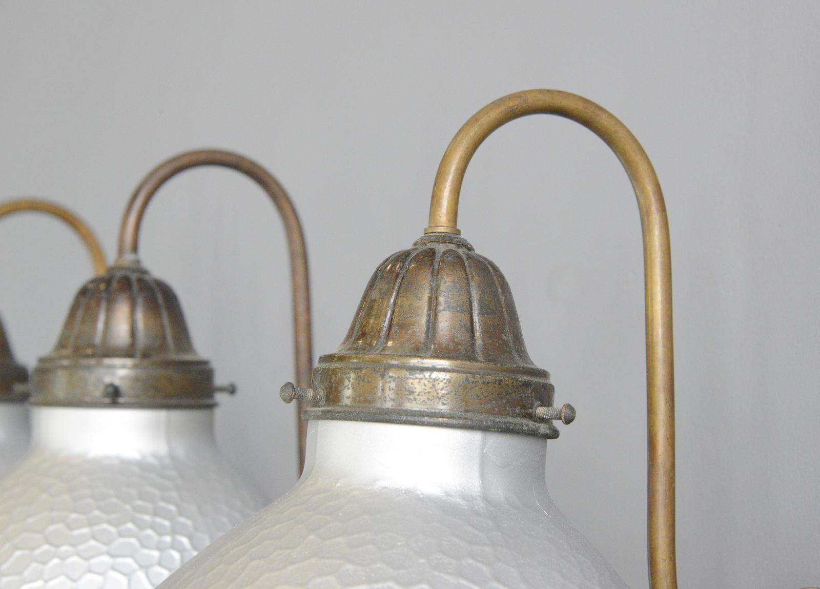 Wall Mounted Mercury Glass Lights by Philips, circa 1930s 4