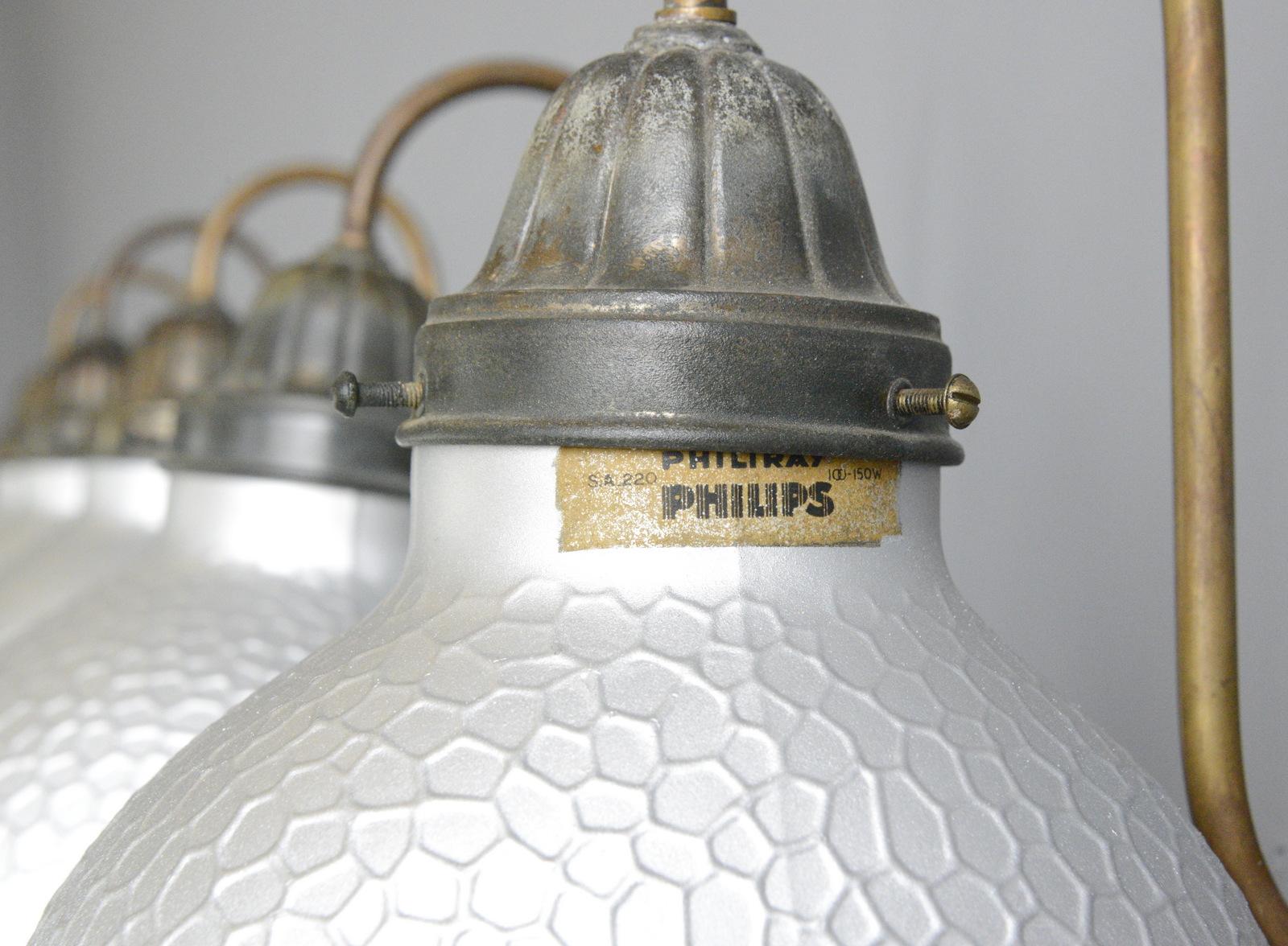 Wall Mounted Mercury Glass Lights by Philips, circa 1930s 6