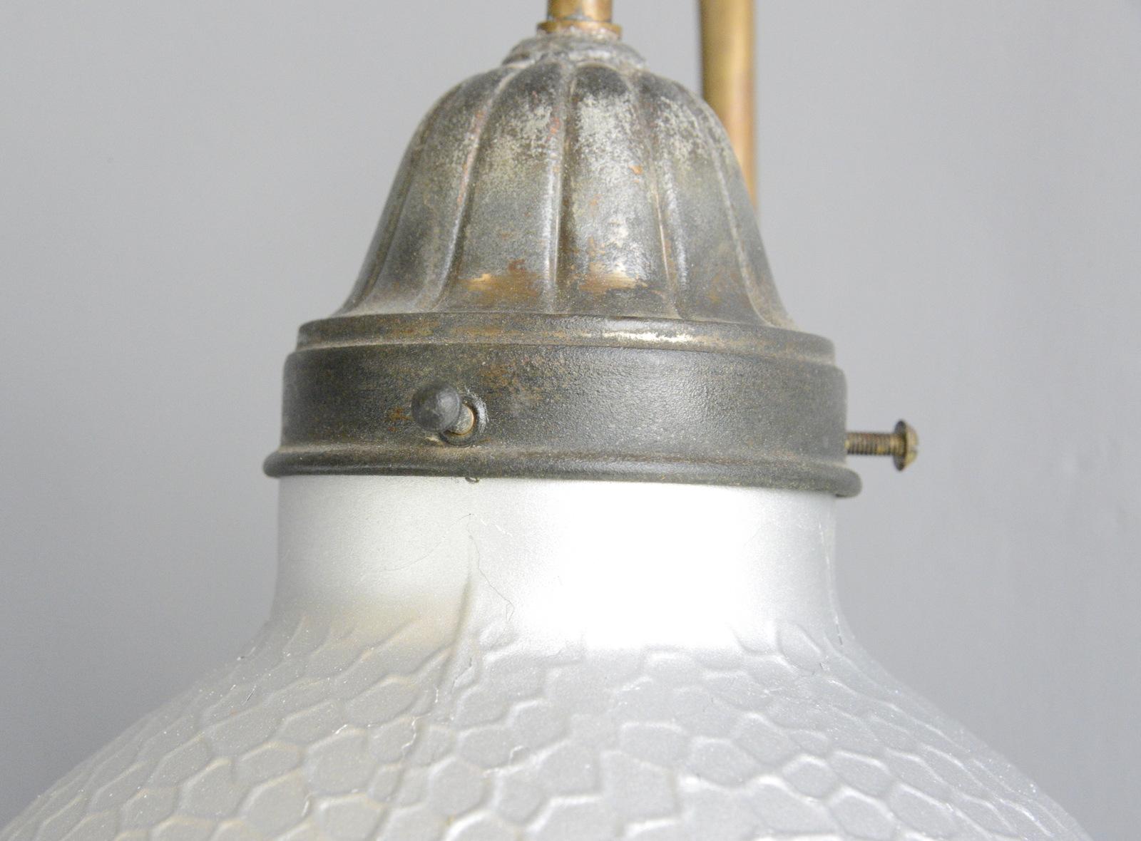 Wall Mounted Mercury Glass Lights by Philips, circa 1930s 3
