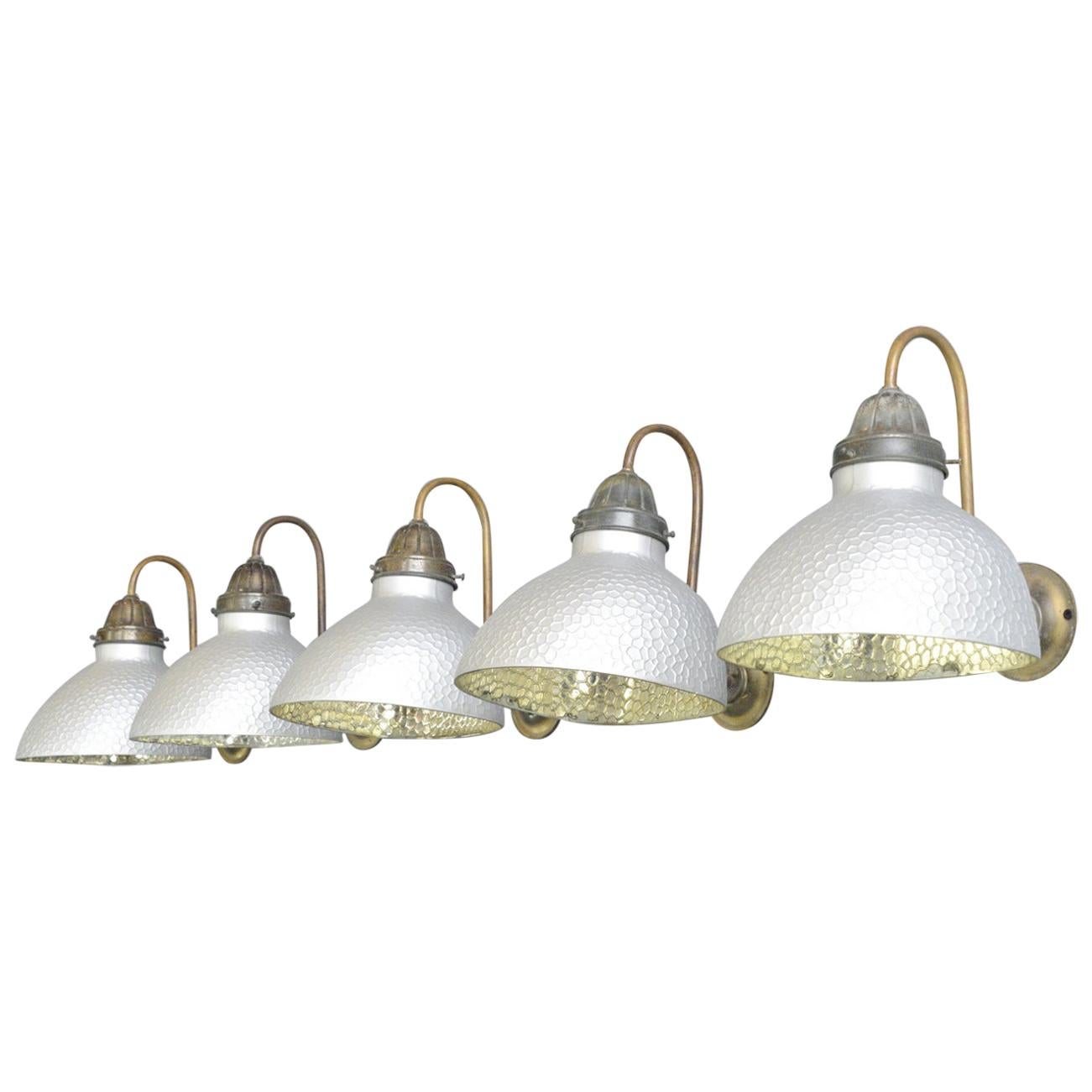 Wall Mounted Mercury Glass Lights by Philips, circa 1930s