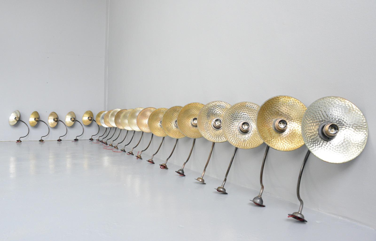 English Wall Mounted Mercury Lights by Strand, London, circa 1930s