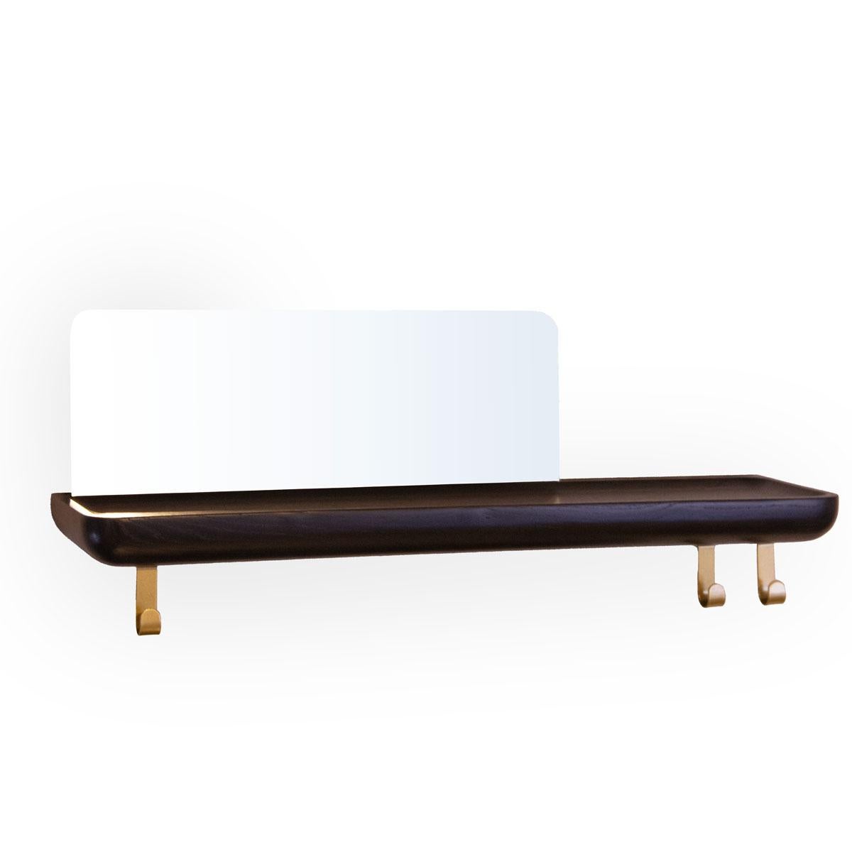 Estante Espejo de Pared - Tamaño Mediano, Roble Macizo en venta 1
