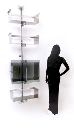 Wall Mounted Modular Shelving Unit by Vittorio Introini for Saporiti, Italy 1969