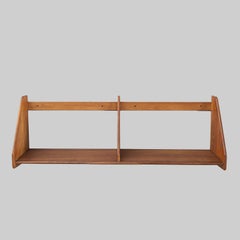 Wall Mounted Oak Bookcase by Hans J. Wegner