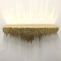 Wall Mounted Polished Brass Console