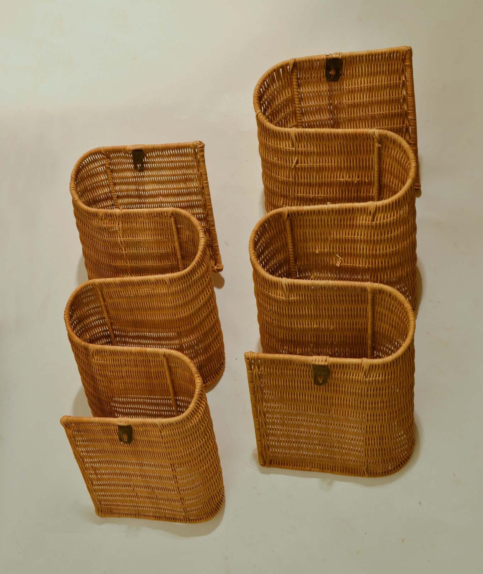 rattan magazine holder