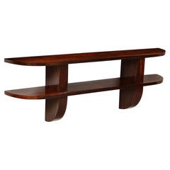 Vintage Wall-Mounted Rosewood Console