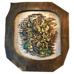 Wall Mounted Sculptural Artwork Titled "Dialogue" by Philip & Kelvin LaVerne