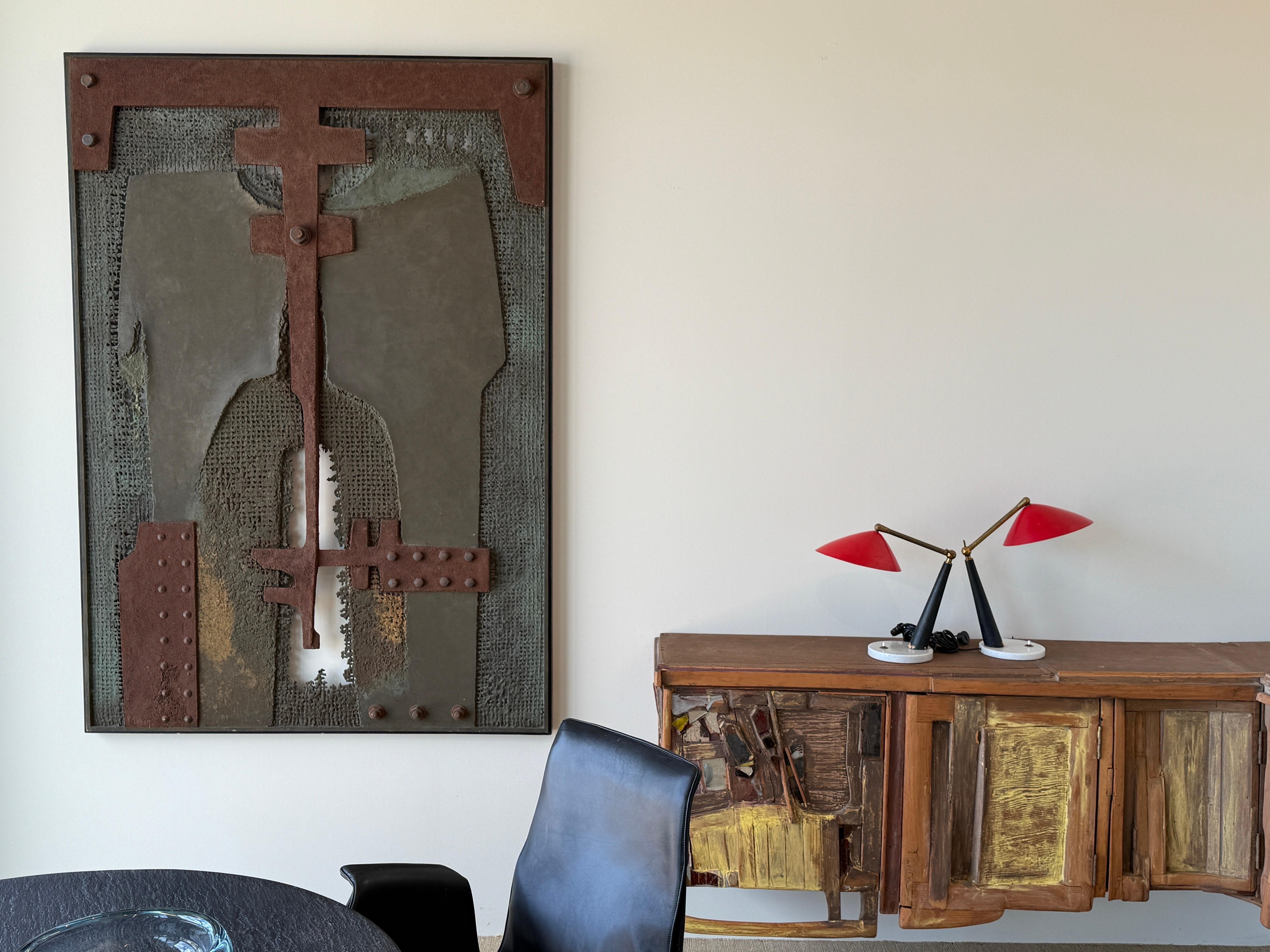 An der Wand montierte Skulptur von Salvador Soria, 1960er Jahre 9