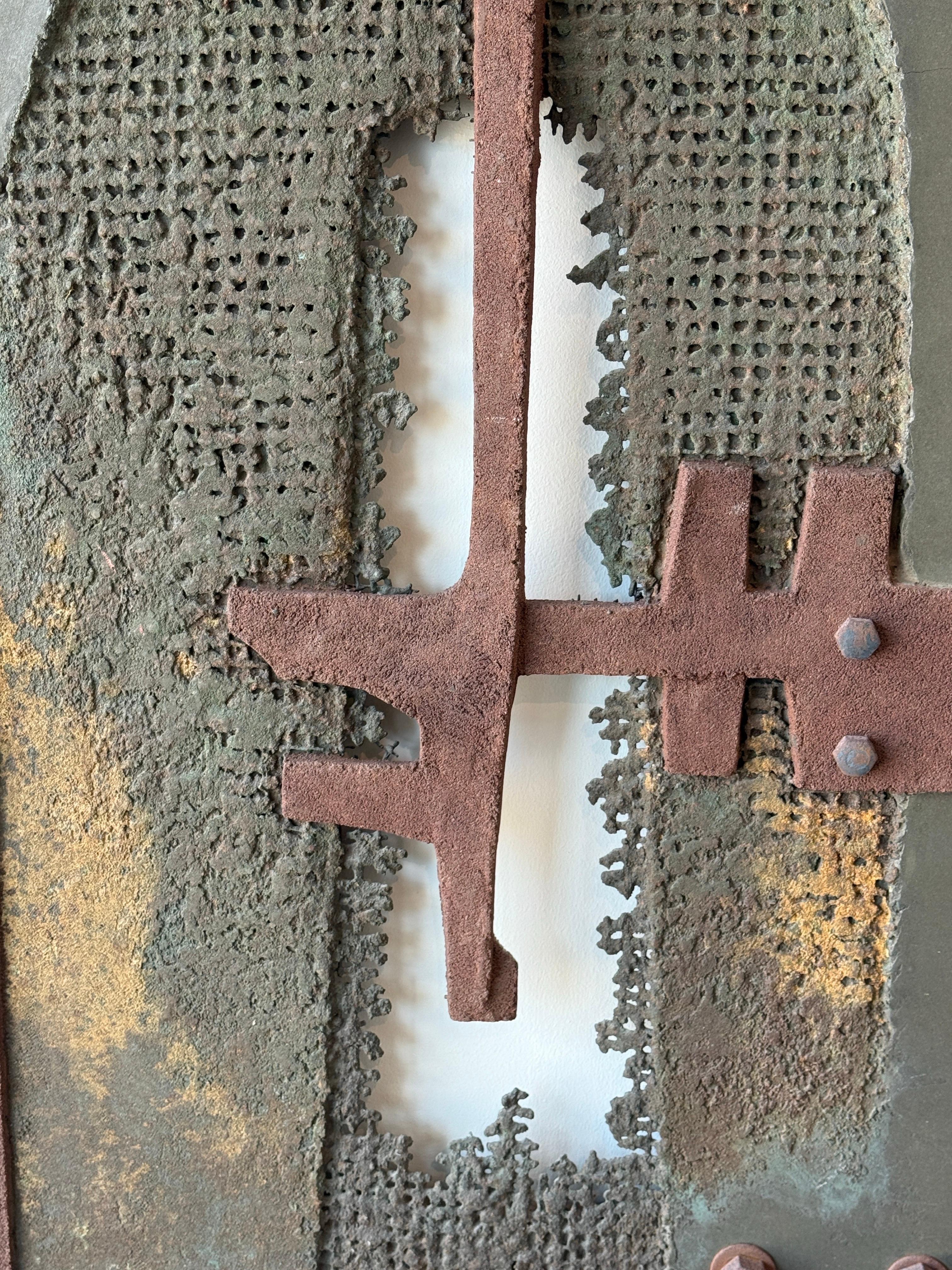 An der Wand montierte Skulptur von Salvador Soria, 1960er Jahre 10