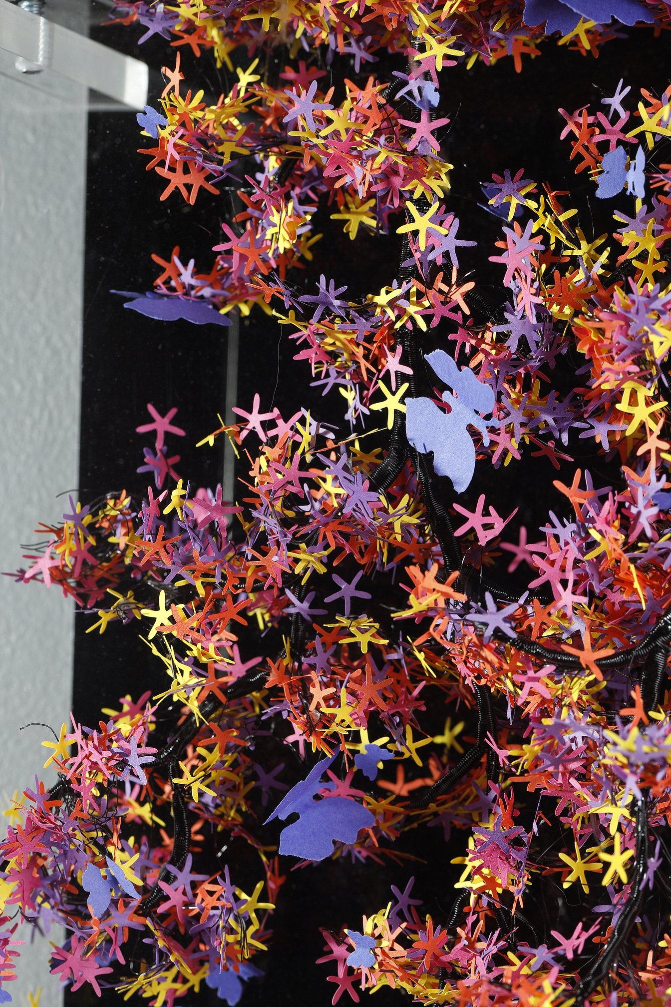 Wall-mounted sculpture in paper and metal by Nayla Tabet, The Butterfly Effect For Sale 12
