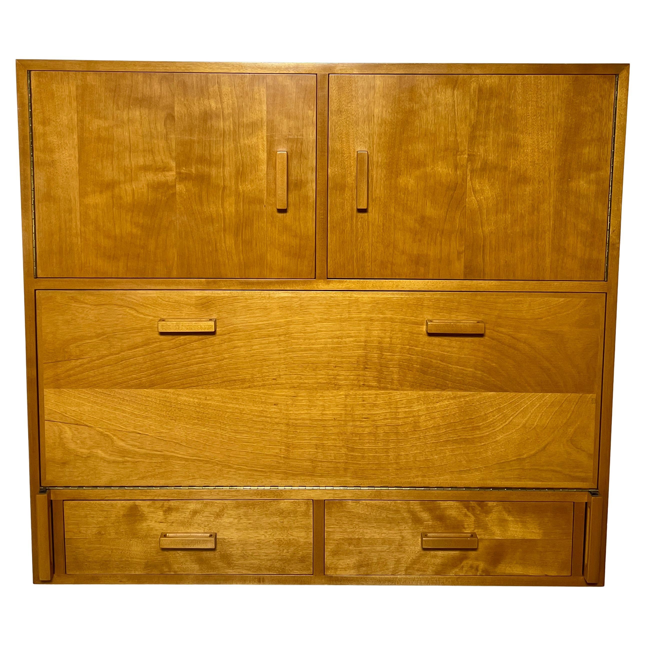 Wandmontierter Sekretär-Schreibtischschrank von Charles Webb, ca. 1970er Jahre.