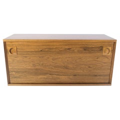 Wall-mounted Shelf/Cabinet Made In Rosewood By Albert Hansen From 1960s