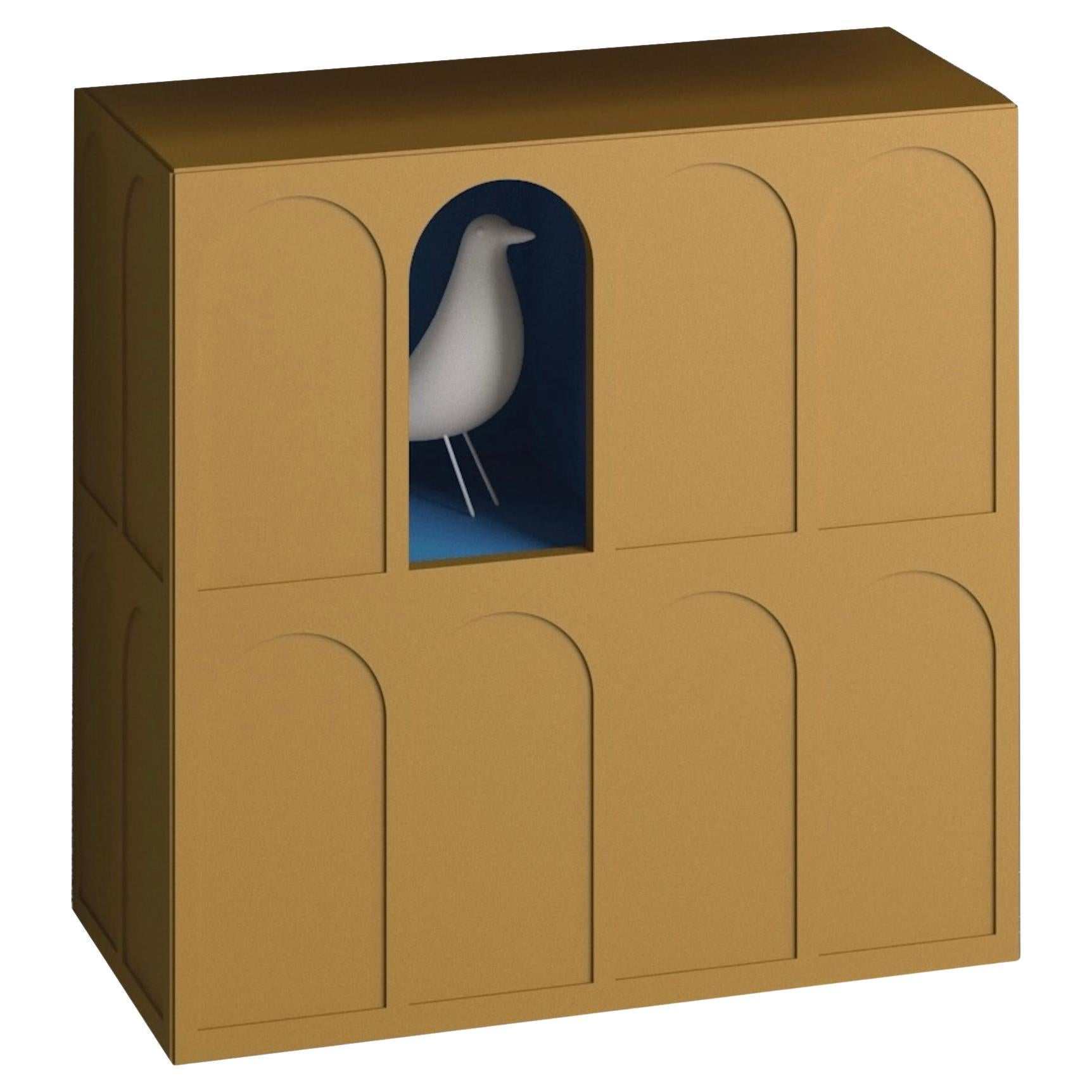 Wall-mounted storage cabinet Minotti Italia Roma Design Diego Sferrazza