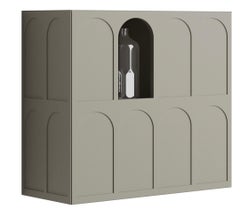 Armario de pared Minotti Italia Roma Design Diego Sferrazza - Gris