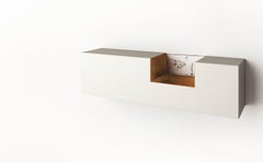 Wall-Mounted Storage Cabinet Minotti Italia Tredi design Claudio Bitetti