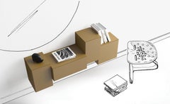 Wall-Mounted Storage Cabinet - Wall sideboard Minotti Italia Little Italy