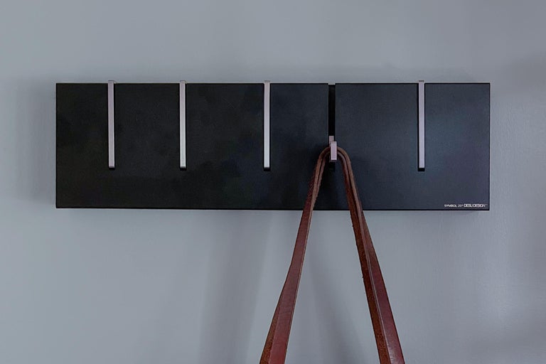 WallMounted Symbol 20 Coat Rack in Noir For Sale at 1stDibs