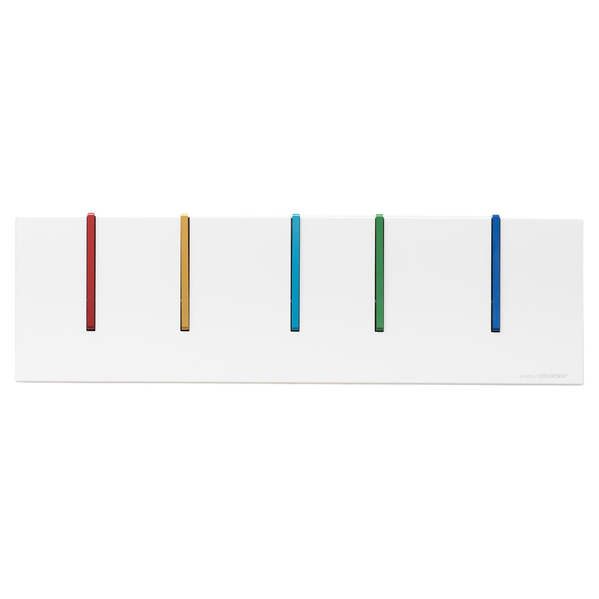 Wall-Mounted Symbol 20 Coat Rack in Color For Sale