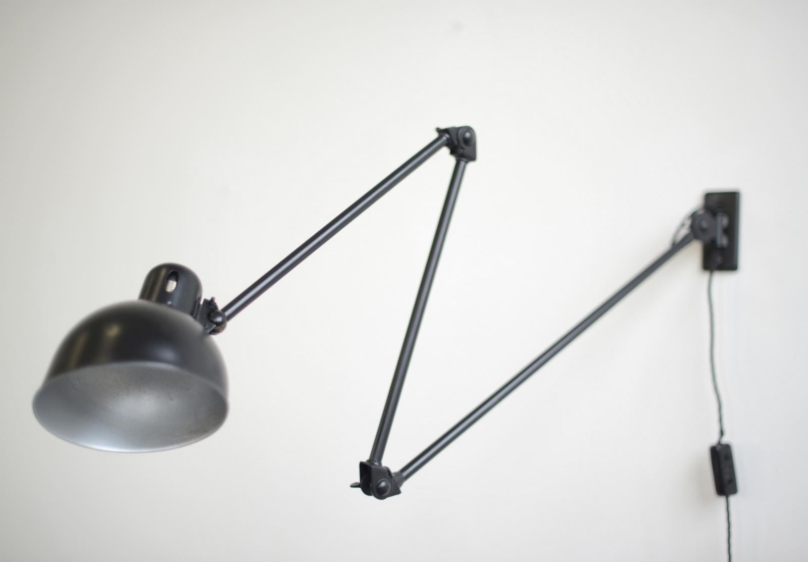 Wall Mounted Task Lamp by Christian Dell for Karanda In Good Condition In Gloucester, GB