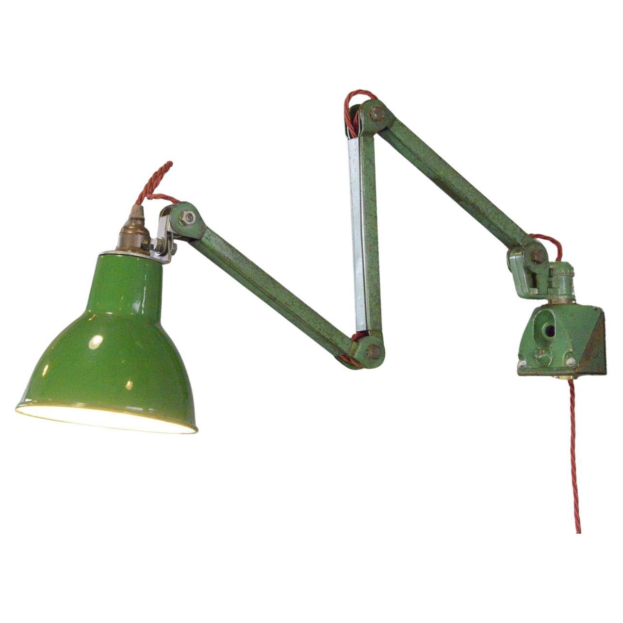 Wall Mounted Task Lamp By EDL Circa 1930s For Sale