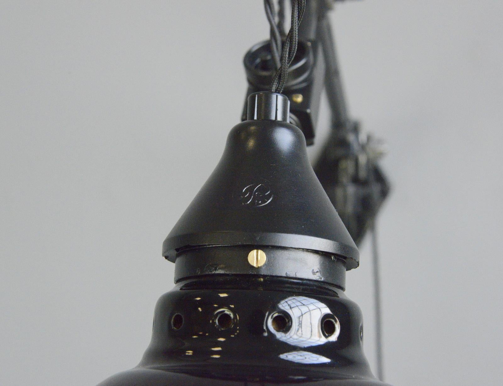 German Wall-Mounted Task Lamp by Rademacher, circa 1920s
