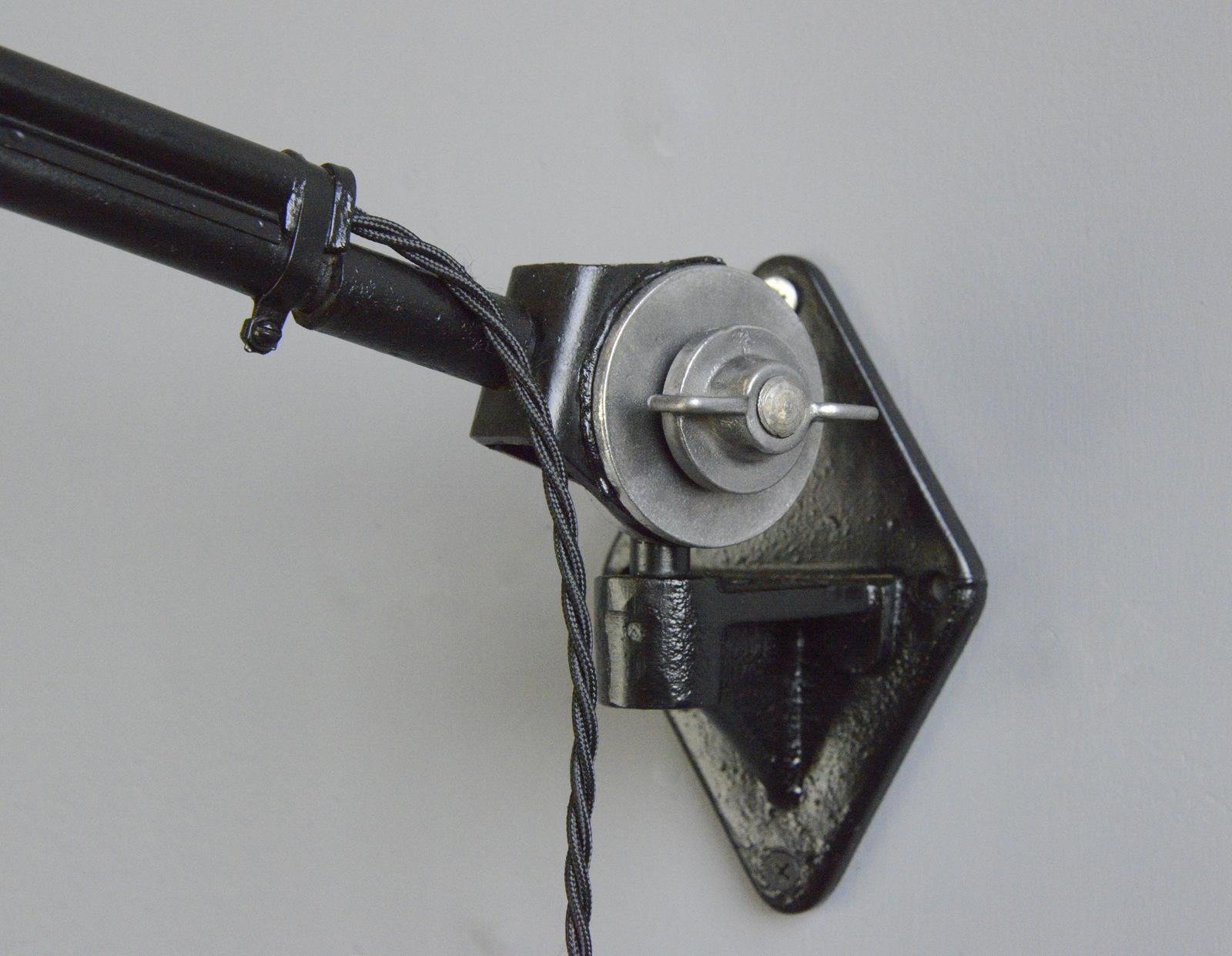 Steel Wall-Mounted Task Lamp by Rademacher, circa 1920s