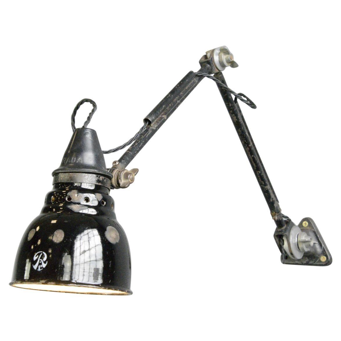 Wall Mounted Task Lamp by Rademacher Circa 1920s