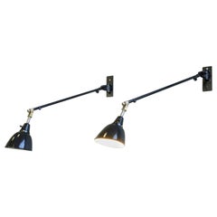 Vintage Wall-Mounted Task Lamps by Midgard, circa 1930s