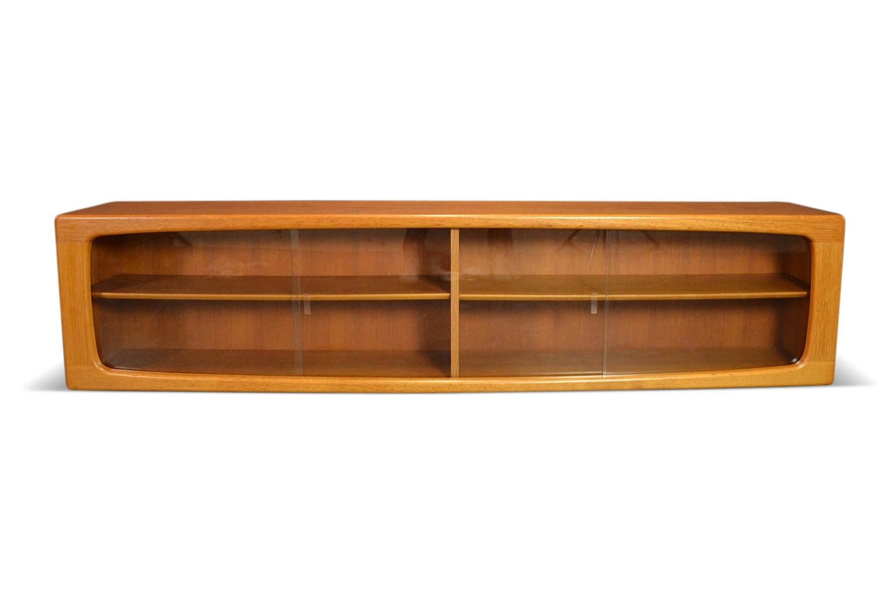 Wall Mounted Teak Credenza by Silkeborg Møbler In Excellent Condition In Berkeley, CA