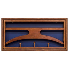 Wall-Mounted Valet in Teak by Hoff & Østergaard, Denmark, 1950s