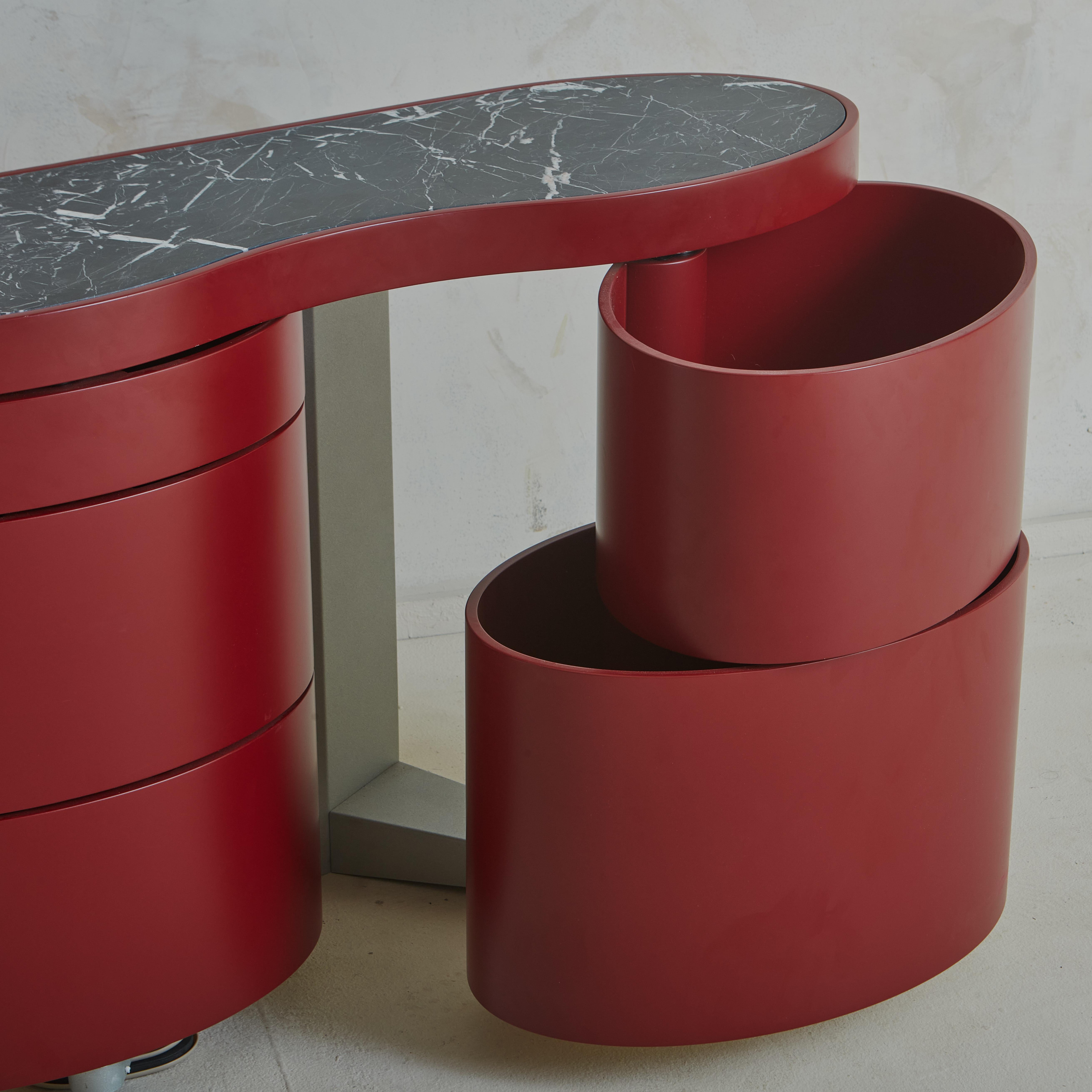 Marble Wall Mounted Vanity Console by Nanda Vigo  For Sale