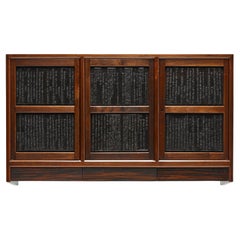 Wall Mounted Walnut Cabinet by Edward Wormley for Dunbar