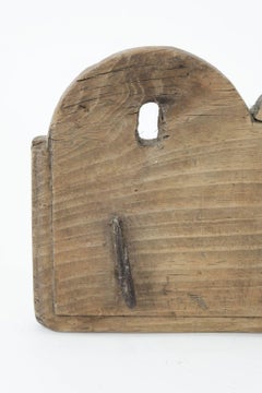 Wall-Mounted Wood and Iron Game Hook