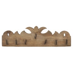 Wall-Mounted Wood and Iron Game Hook