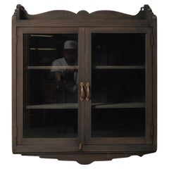 Wall-Mounted Wooden Showcase Cabinet with Glass Doors Wall-Mounted Wooden Showcase Cabinet with Glass Doors