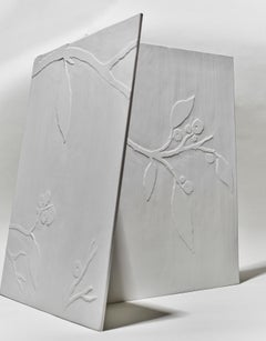 Wall mural, Nymphenburg porcelain tiles with handpainted relief made in Germany