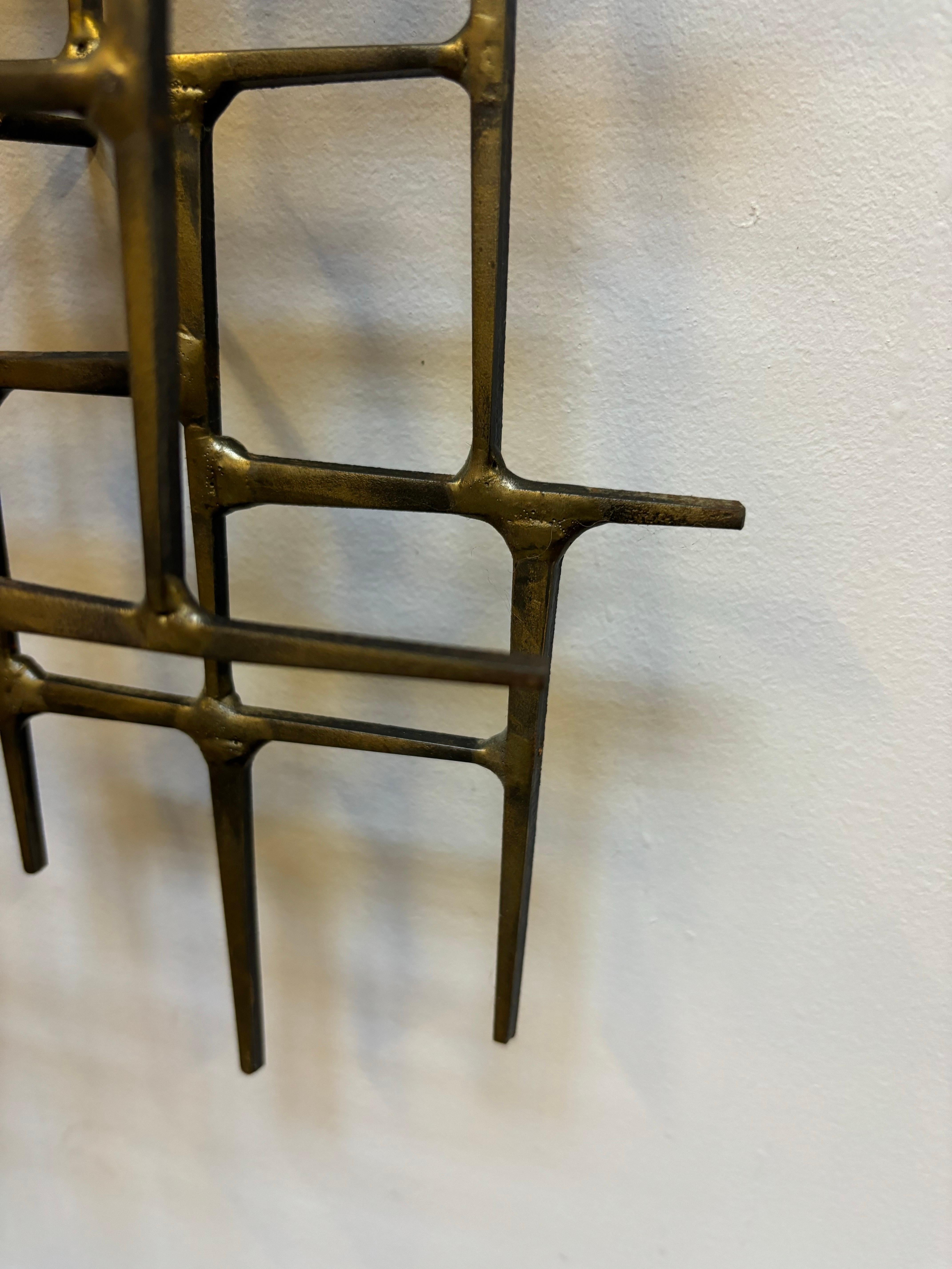 Late 20th Century Wall Nail Sculpture