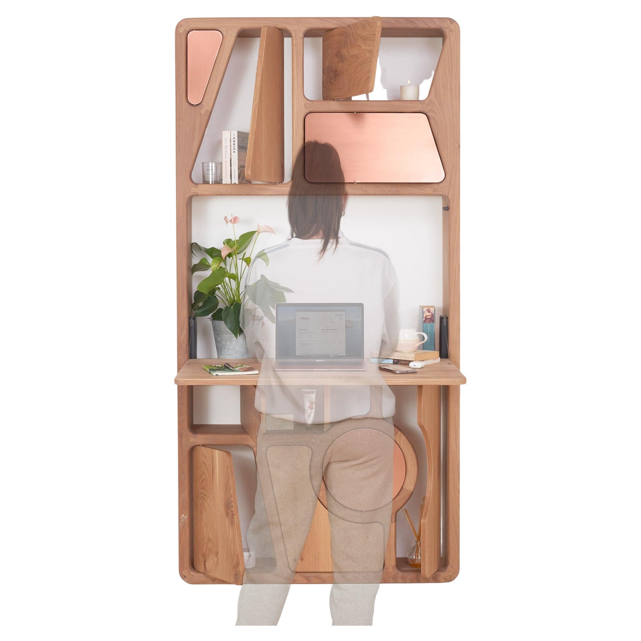 Wand Büro – Ein stehender Schreibtisch/Arbeitstisch  im Angebot