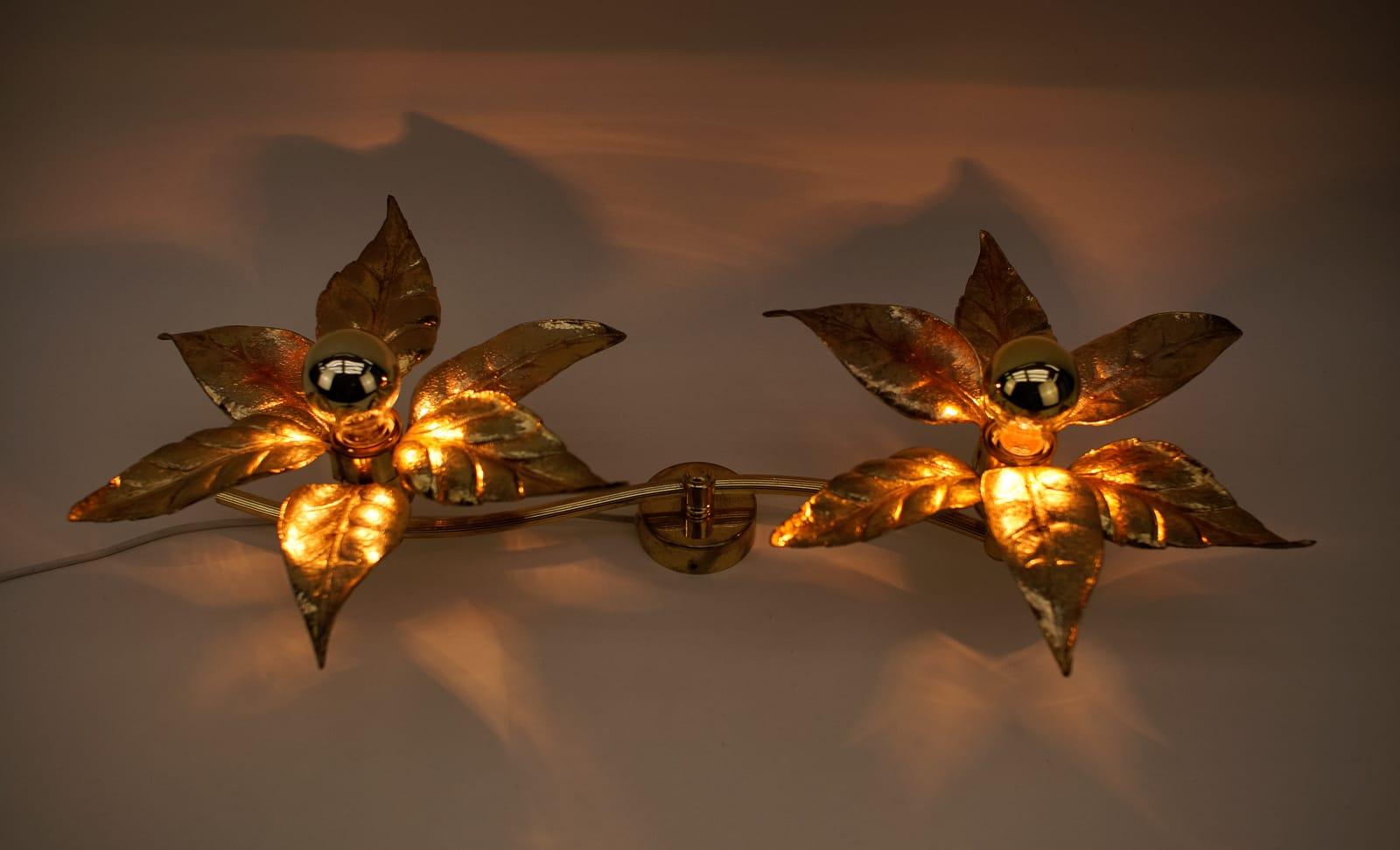 Wall or Ceiling Double Lamp by Willy Daro for Massive, Belgium, 1960s In Good Condition For Sale In Nürnberg, Bayern