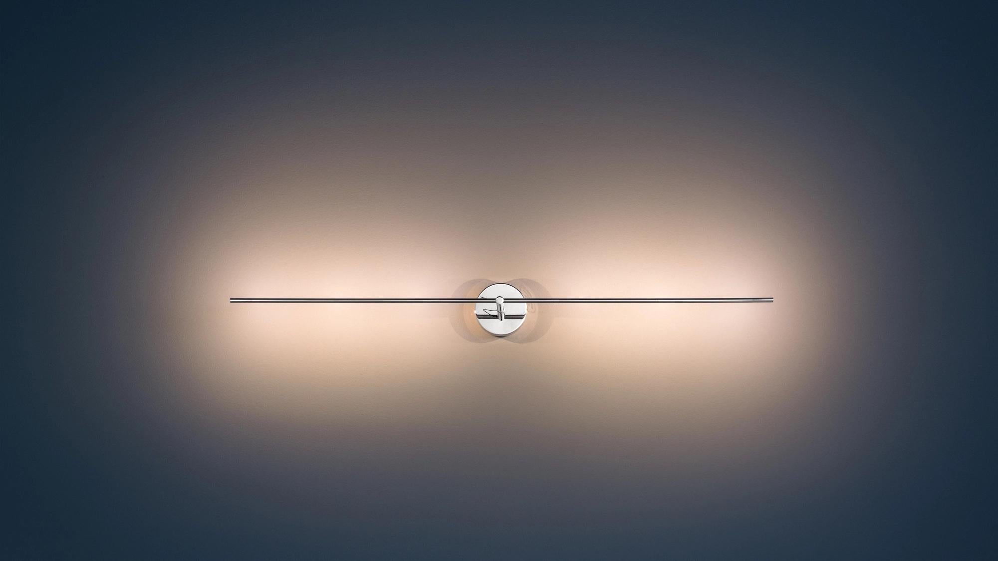 Lámpara de pared o techo Catellani & Smith Light Stick 62 cm - Níquel Italiano en venta