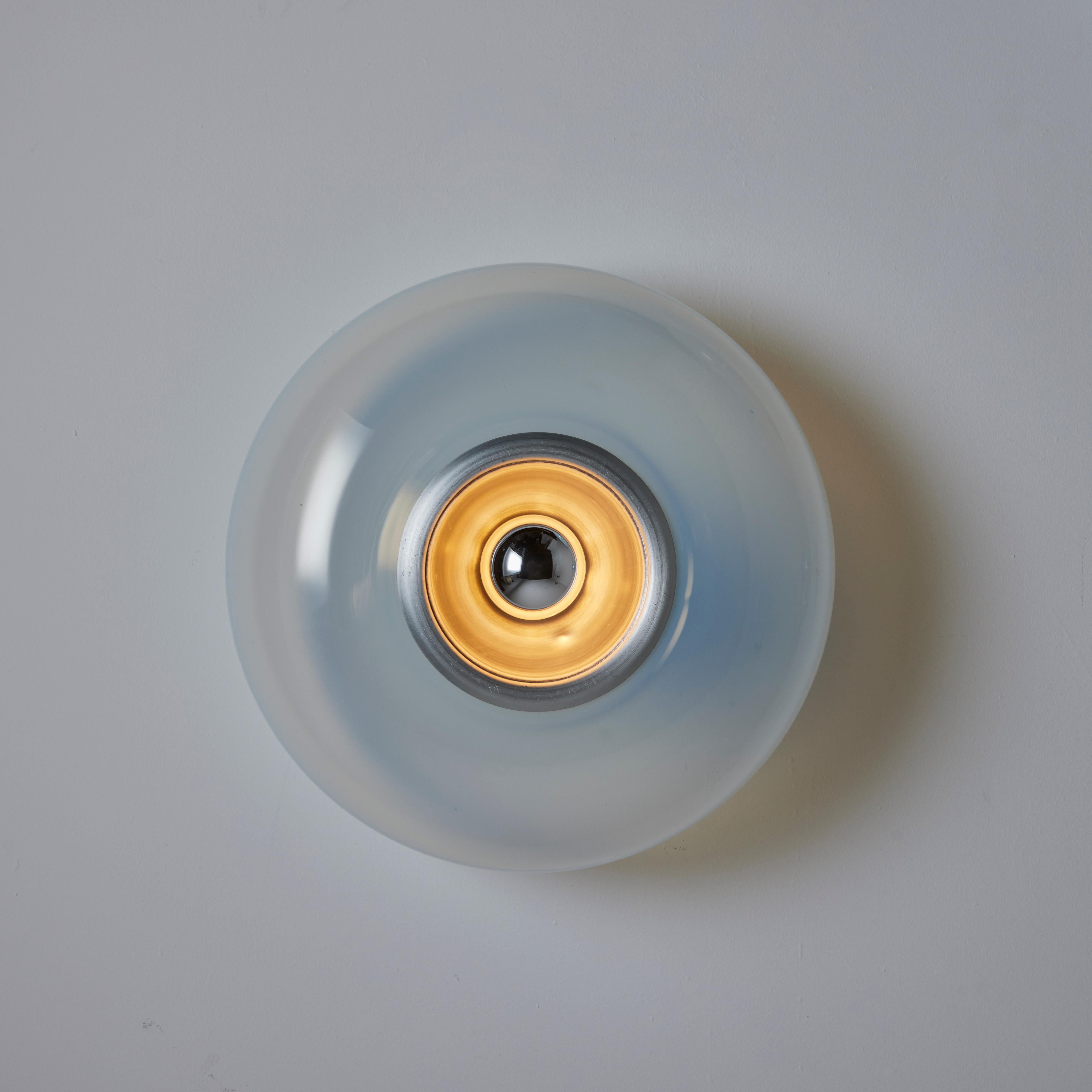 Italian Single Wall or Ceiling Light by Leucos For Sale