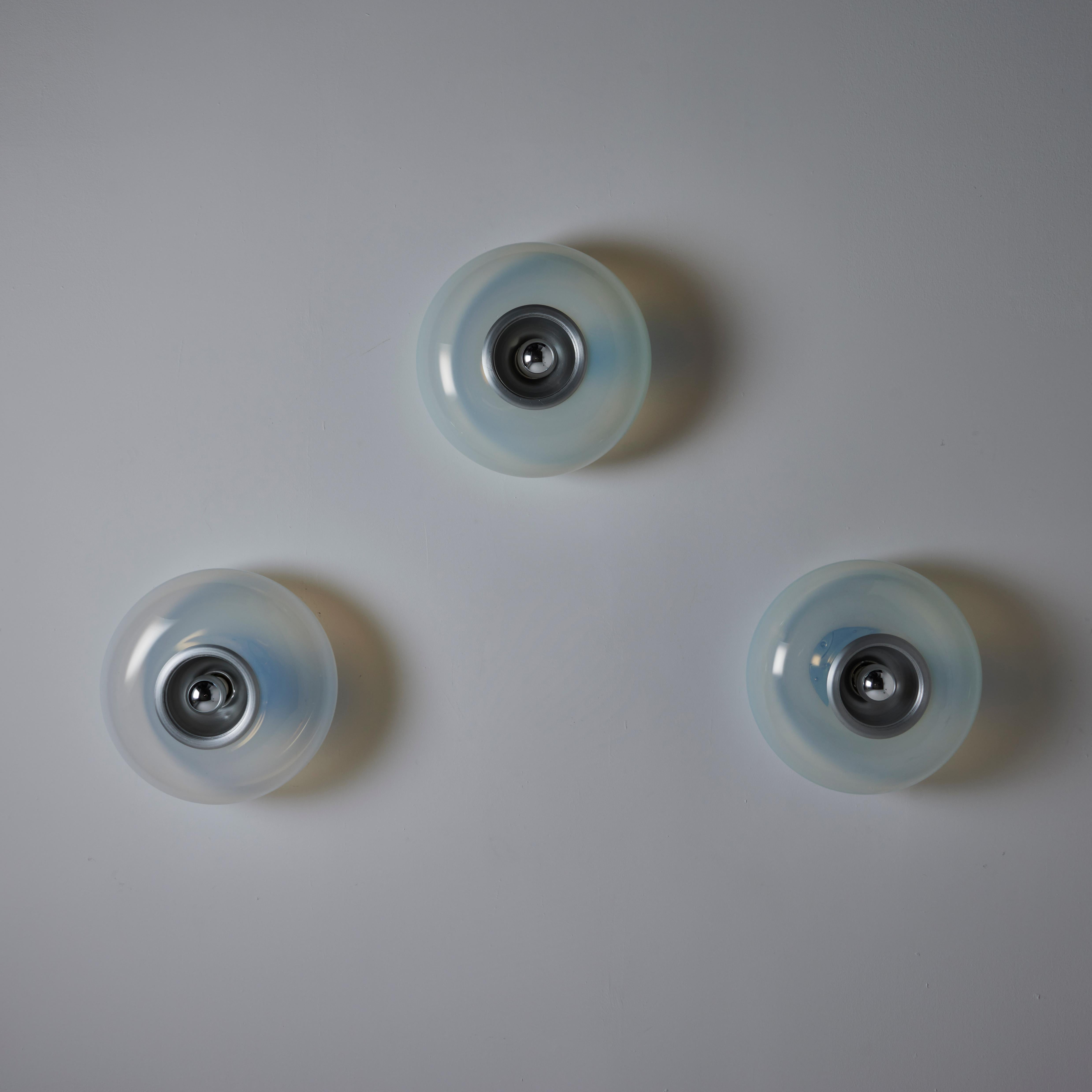 Mid-20th Century Single Wall or Ceiling Light by Leucos For Sale
