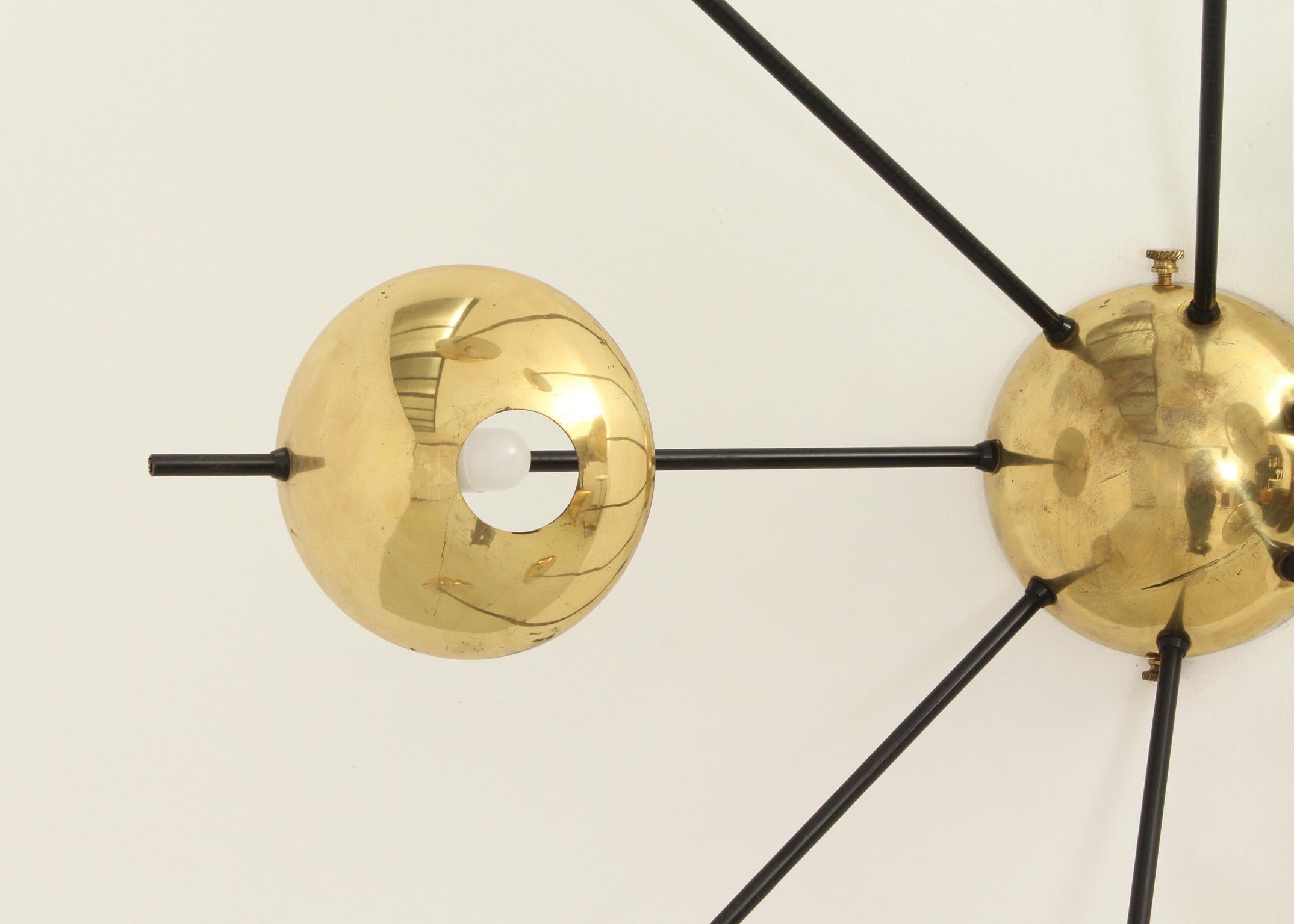 Wall or Ceiling Sconce Model 2055/7 by Stilnovo, Italy, 1950's In Good Condition For Sale In Barcelona, ES