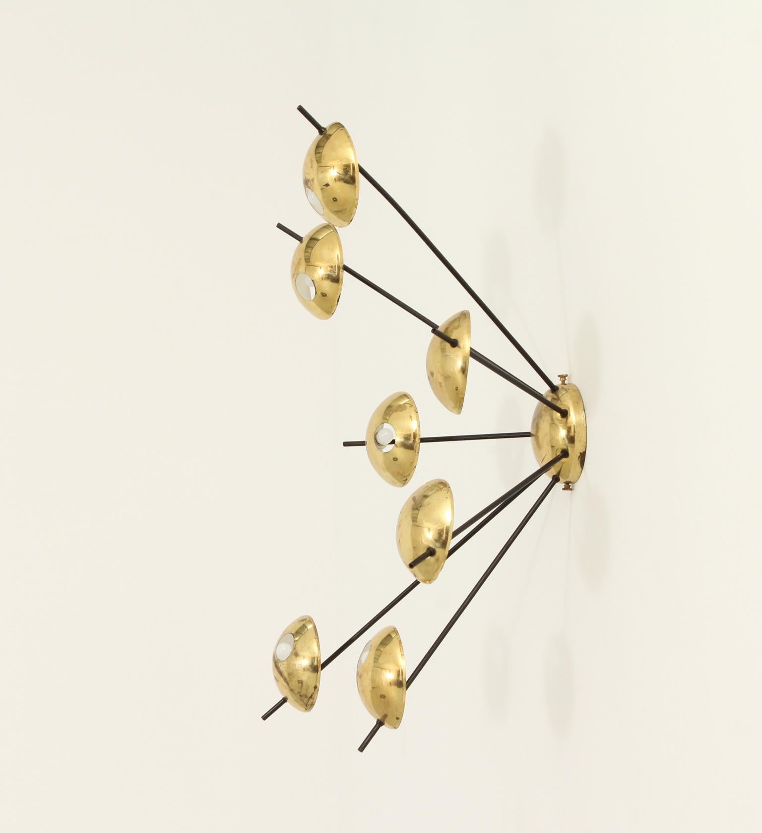 Mid-20th Century Wall or Ceiling Sconce Model 2055/7 by Stilnovo, Italy, 1950's For Sale