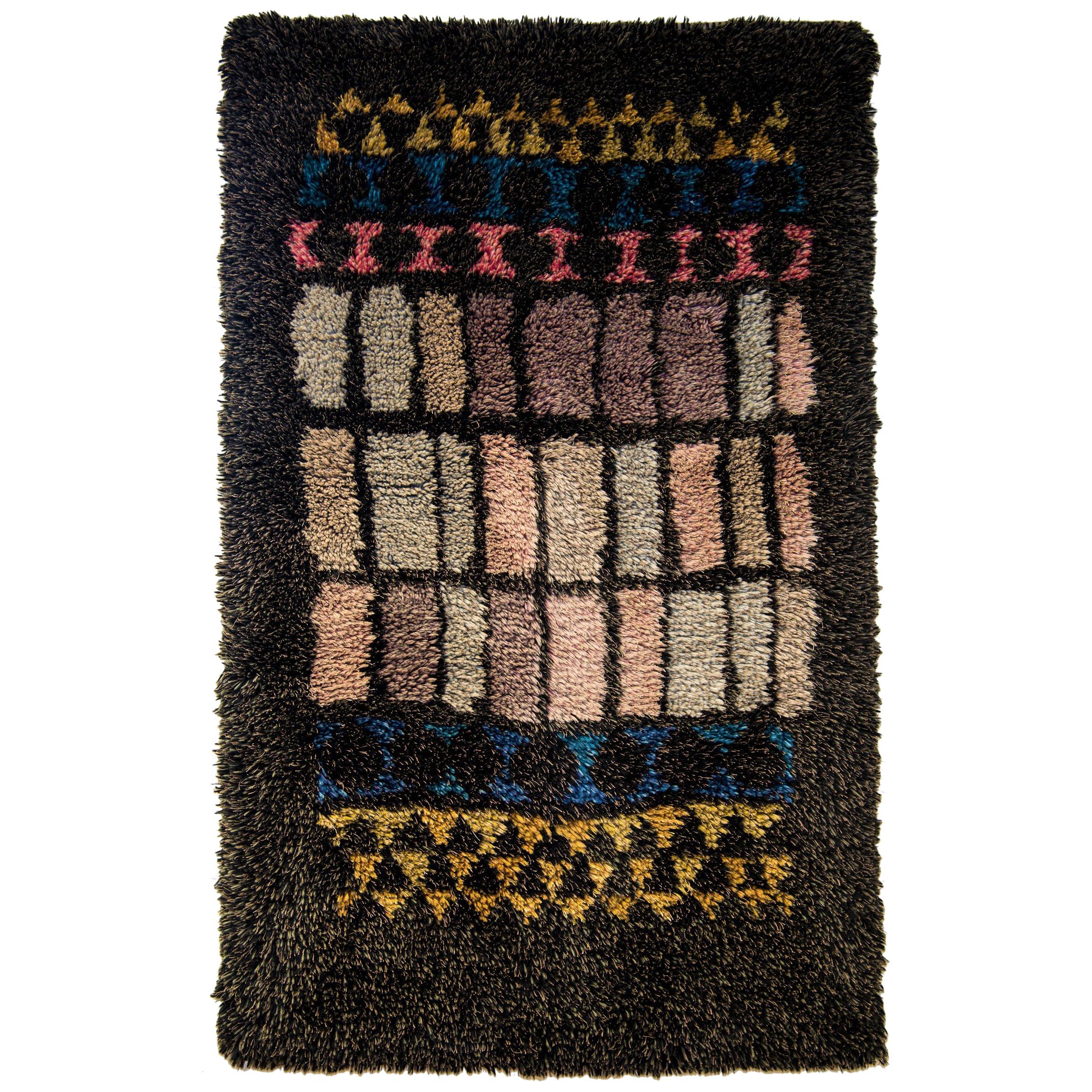 Wall or Floor midcentury blanket `Vindu`- Arne Lindås 1959, Norway