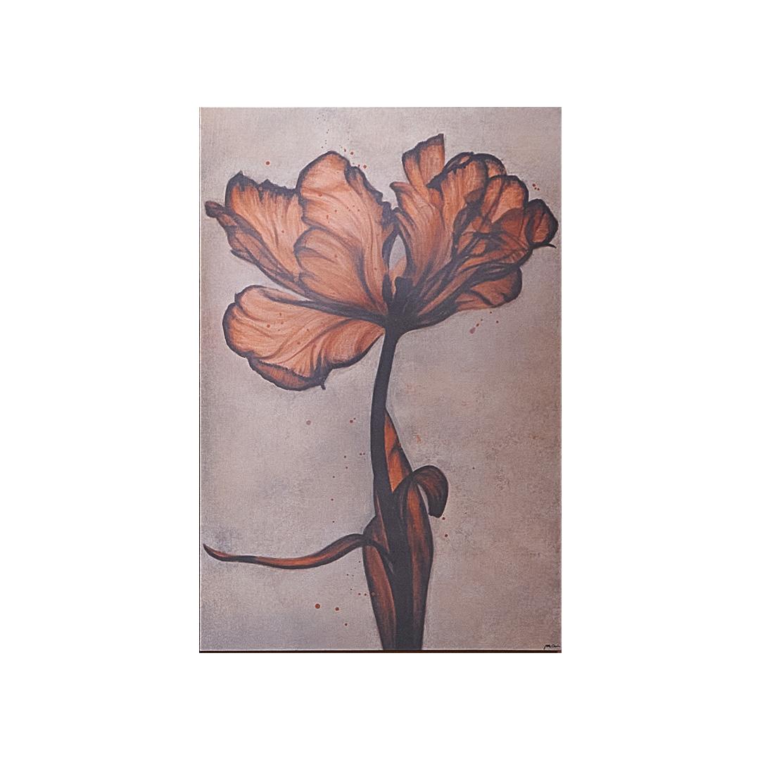 Moderne Peinture murale « Amber Flower » Stay en vente
