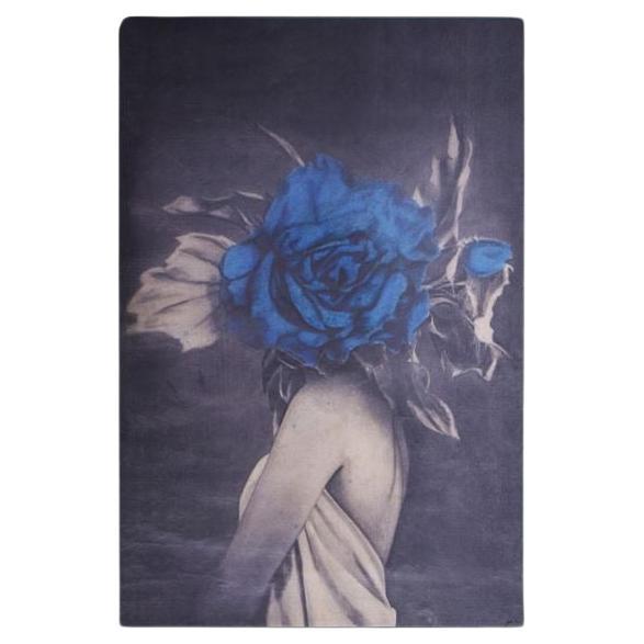 Pintura mural ''Rosa azul'' Quédate Moderno en venta